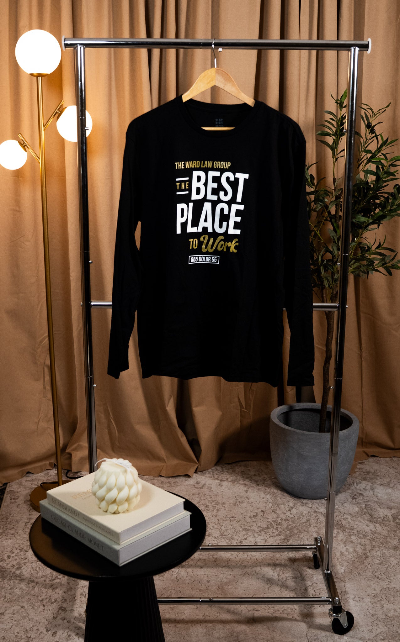 Best Place to Work Black Long-sleeve